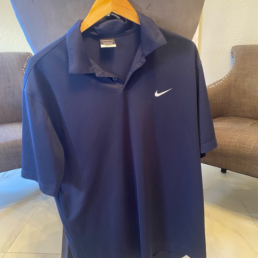 Nike Men's Dark Blue Polo Shirt